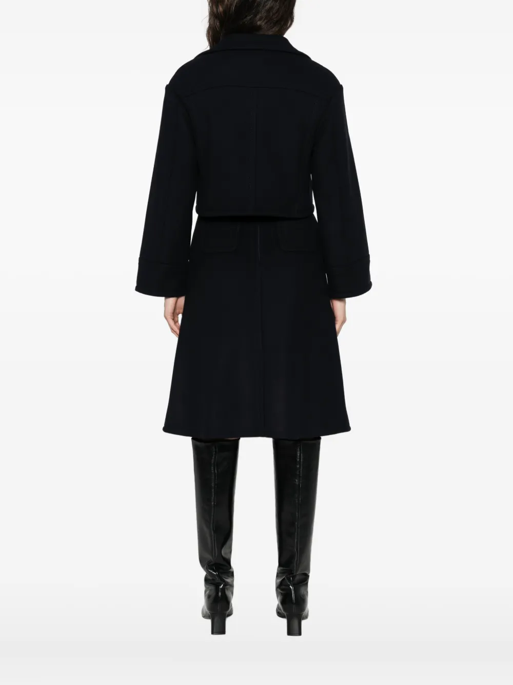 Susanne Bommer Patch-pocket Cropped Jacket In Black