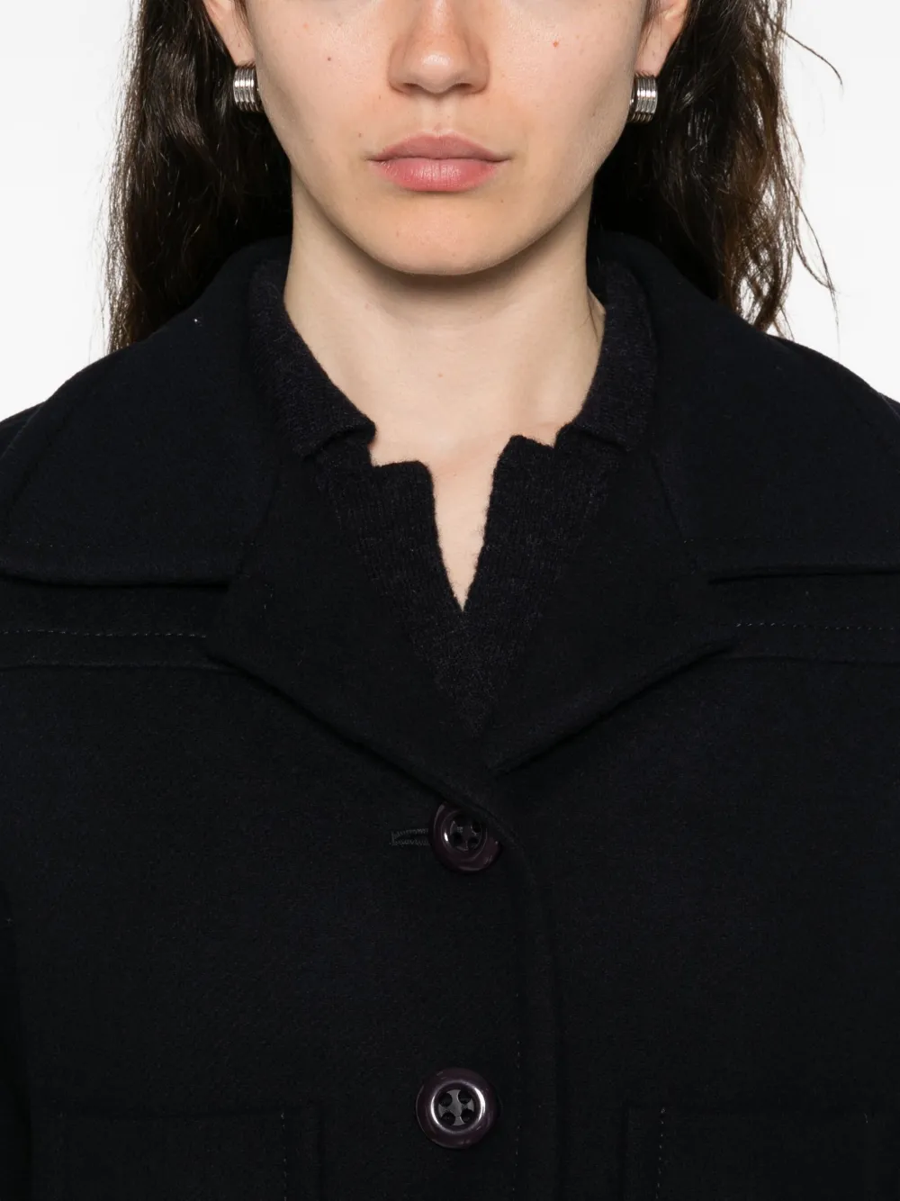 Susanne Bommer Patch-pocket Cropped Jacket In Black