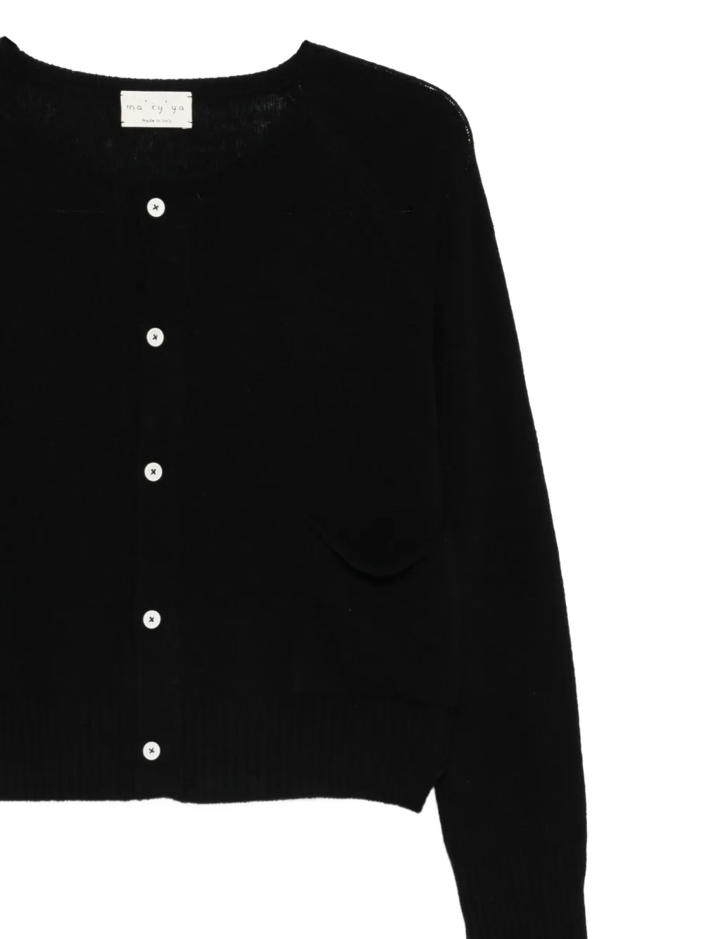 Ma'ry'ya Cropped vest Zwart