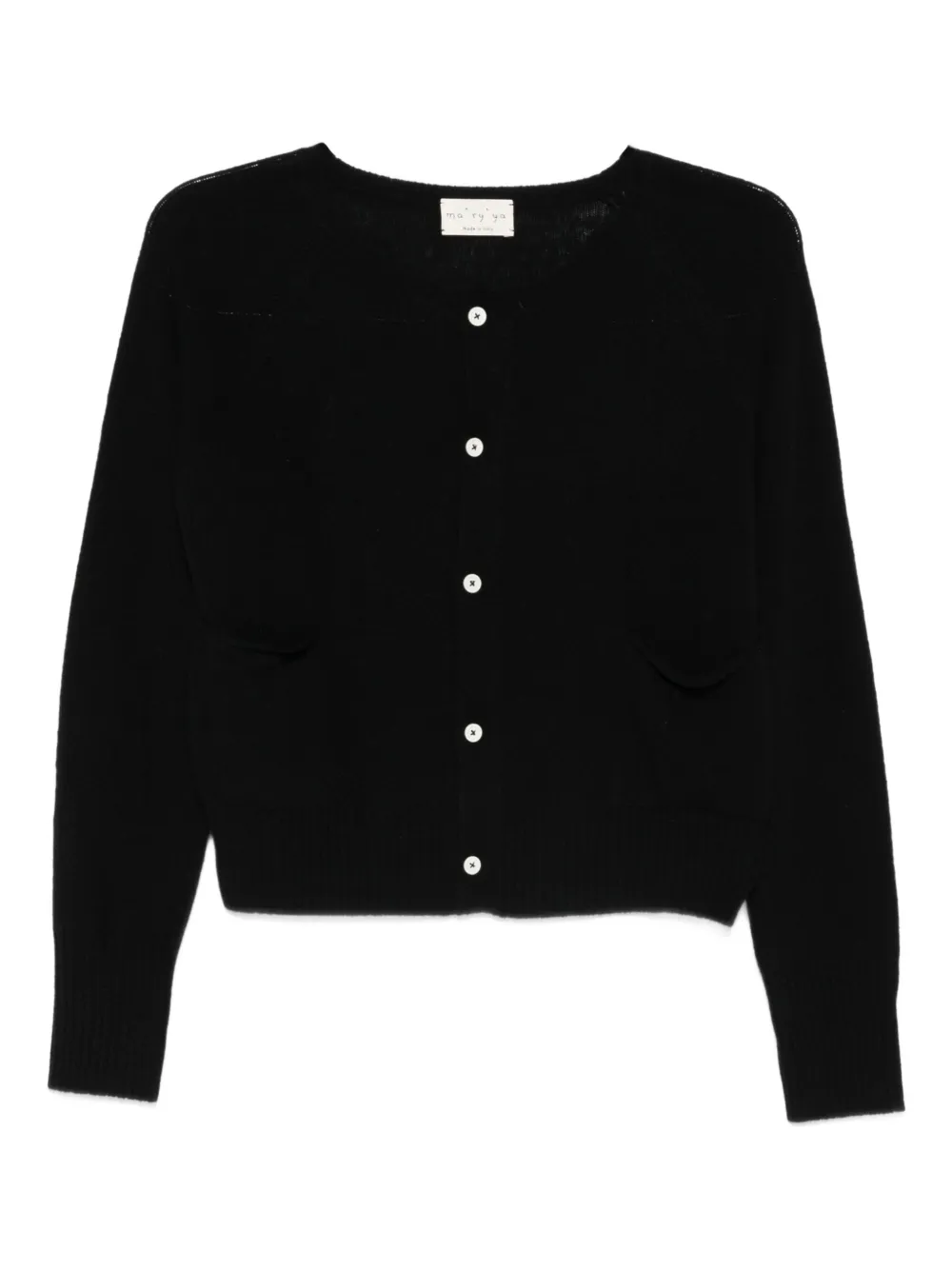Ma'ry'ya cárdigan con cuello redondo | negro | Image 1