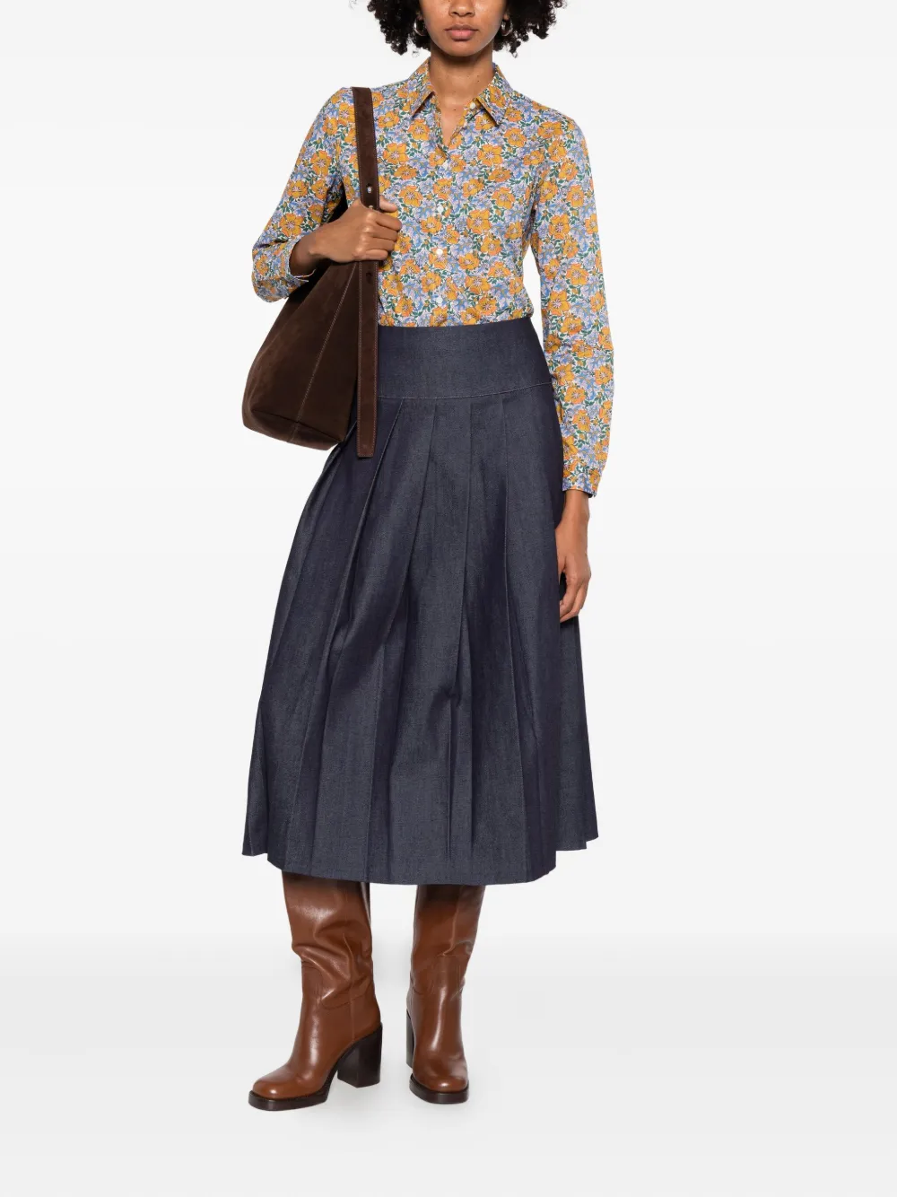 Robert Friedman blouse met bloemenprint - Geel