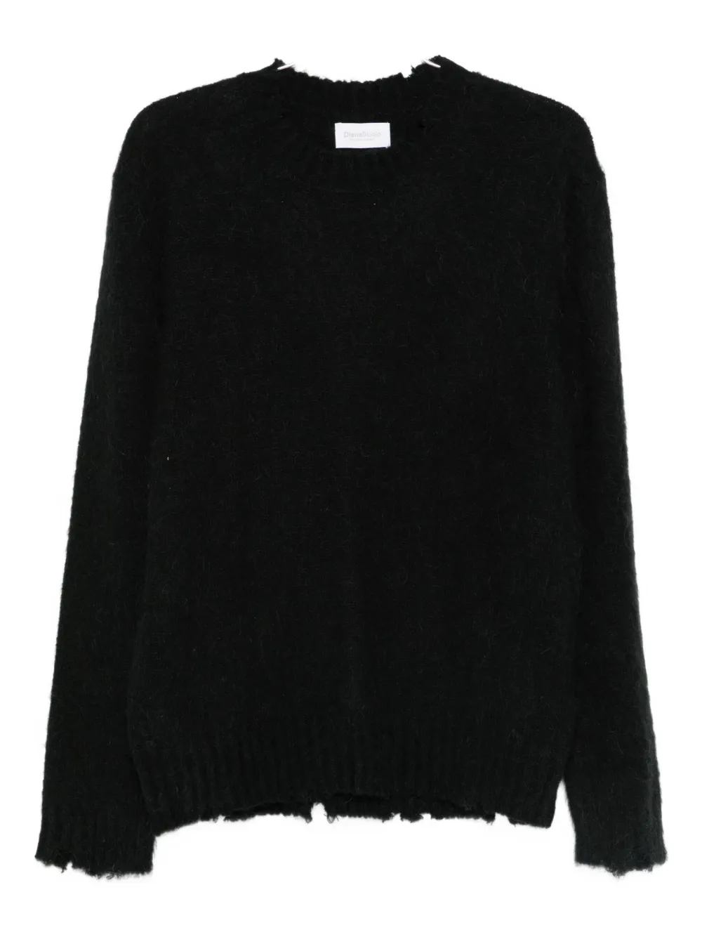 Diana Studio frayed-edge sweater | Black | Image 1