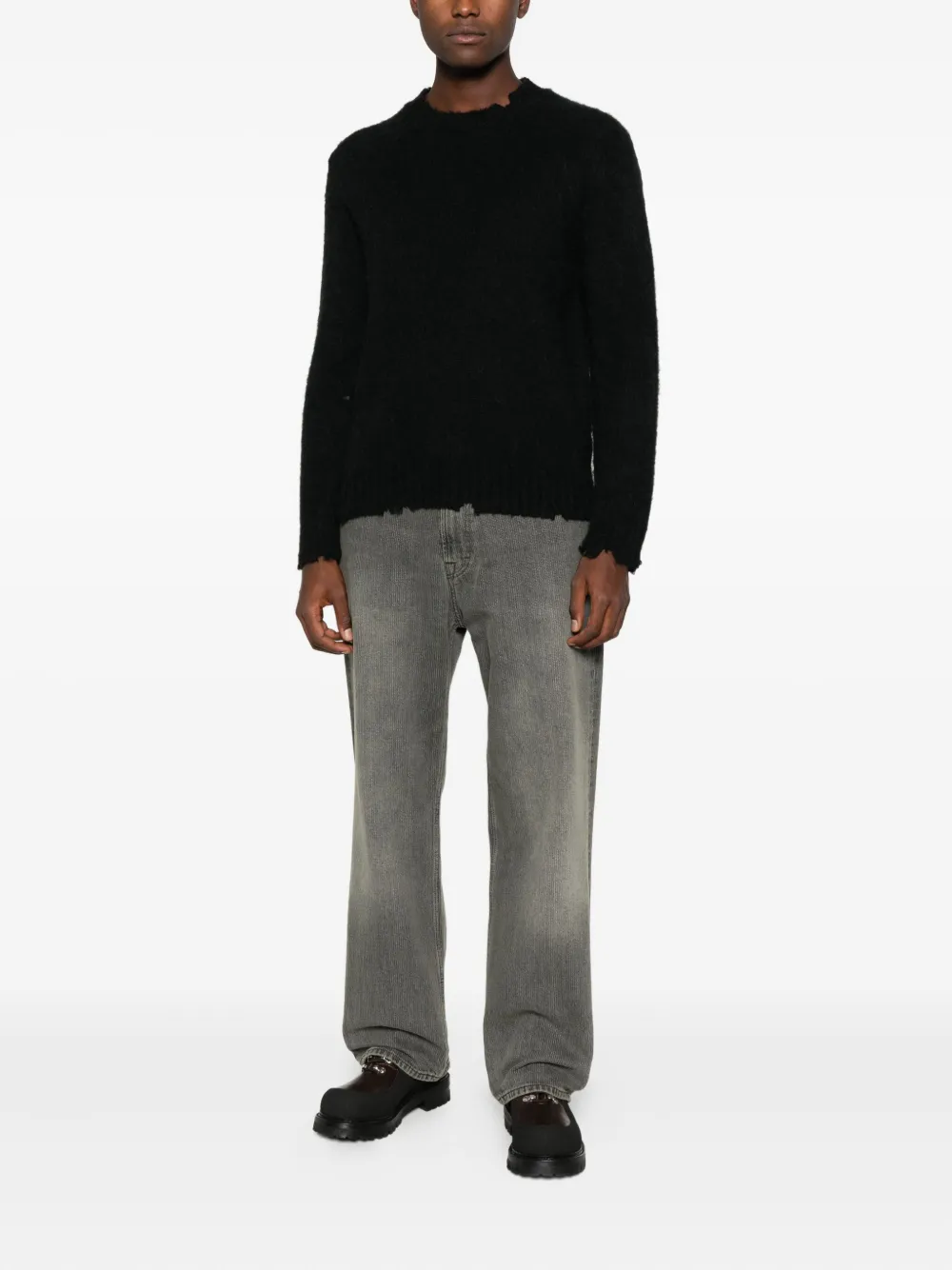 Diana Studio frayed-edge sweater | Knitted Sweaters | Image 2