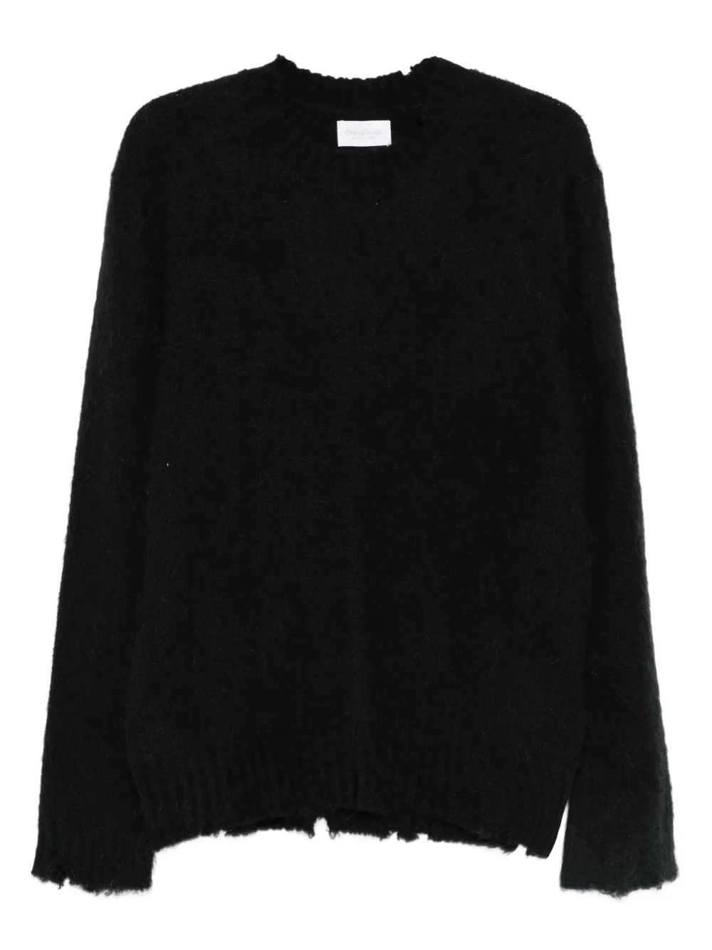 Diana Studio frayed-edge sweater | Black | Image 1