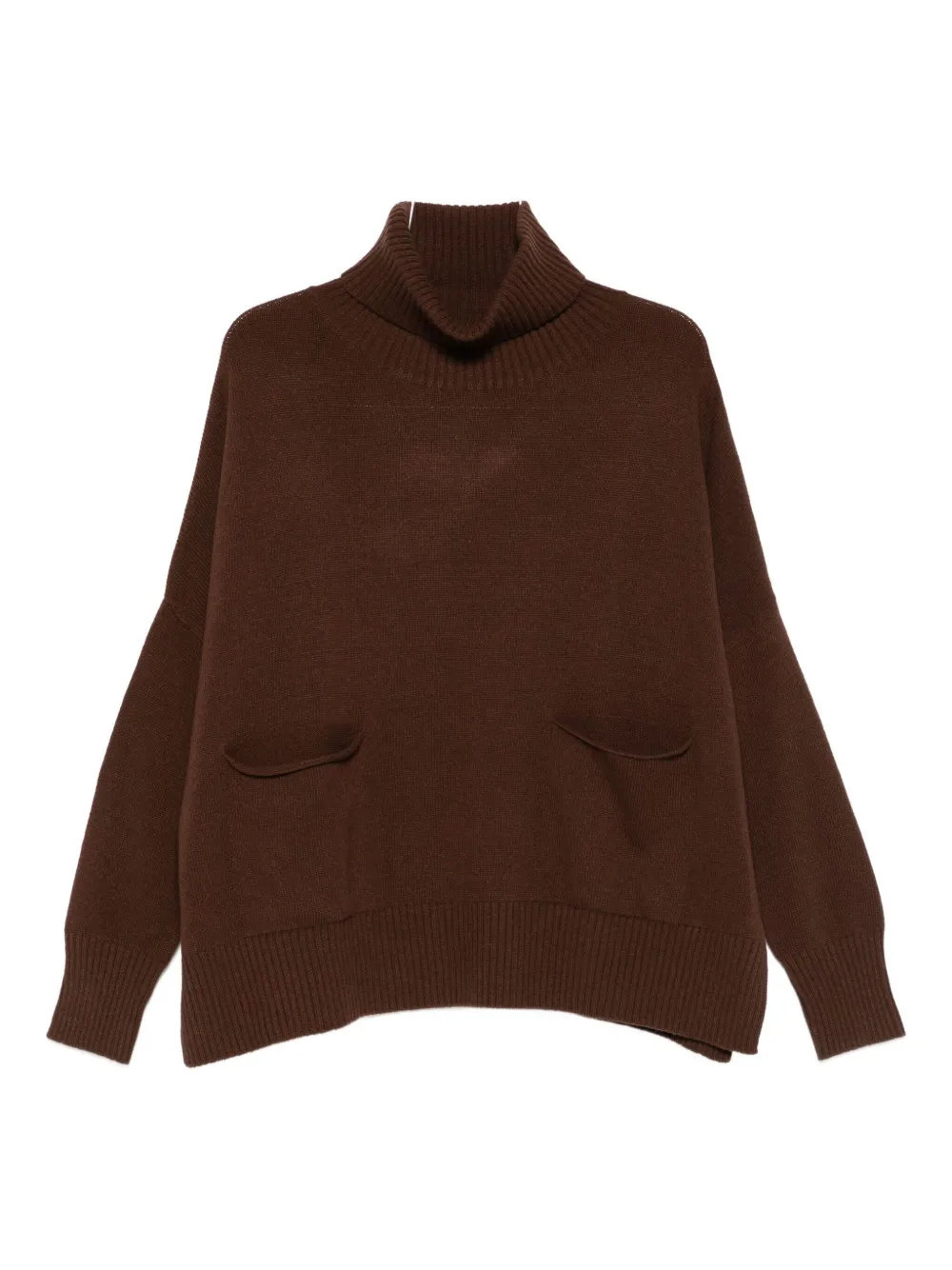 Ma'ry'ya roll-neck sweater - ブラウン Ma'ry'ya roll-neck sweater - ブラウン