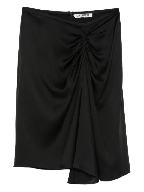 Lutz Huelle ruched asymmetric skirt