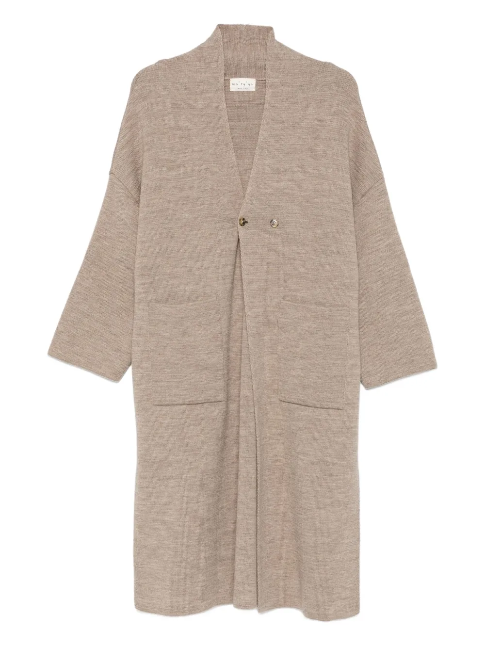 Ma'ry'ya drop-shoulder coat - Neutrals