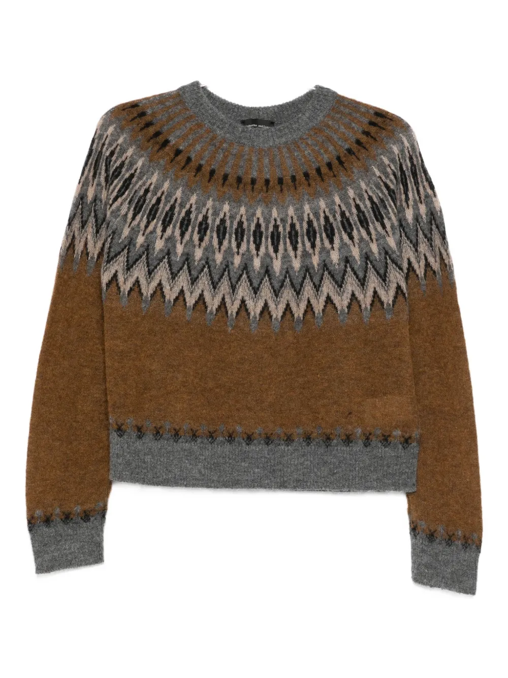 Roberto Collina patterned sweater | Brown | Image 1