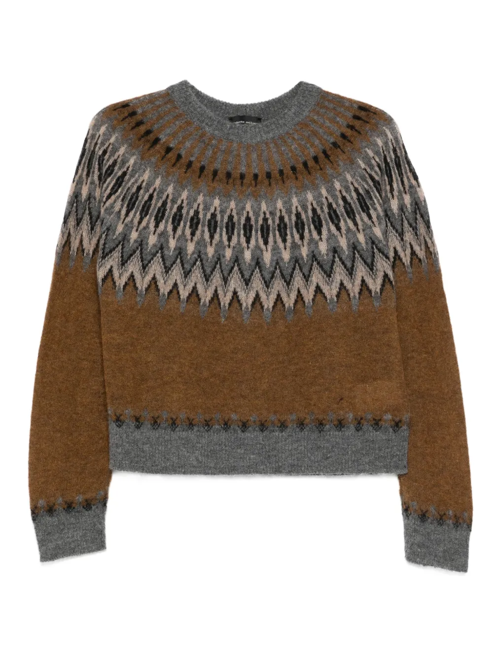Roberto Collina patterned sweater - Marrone