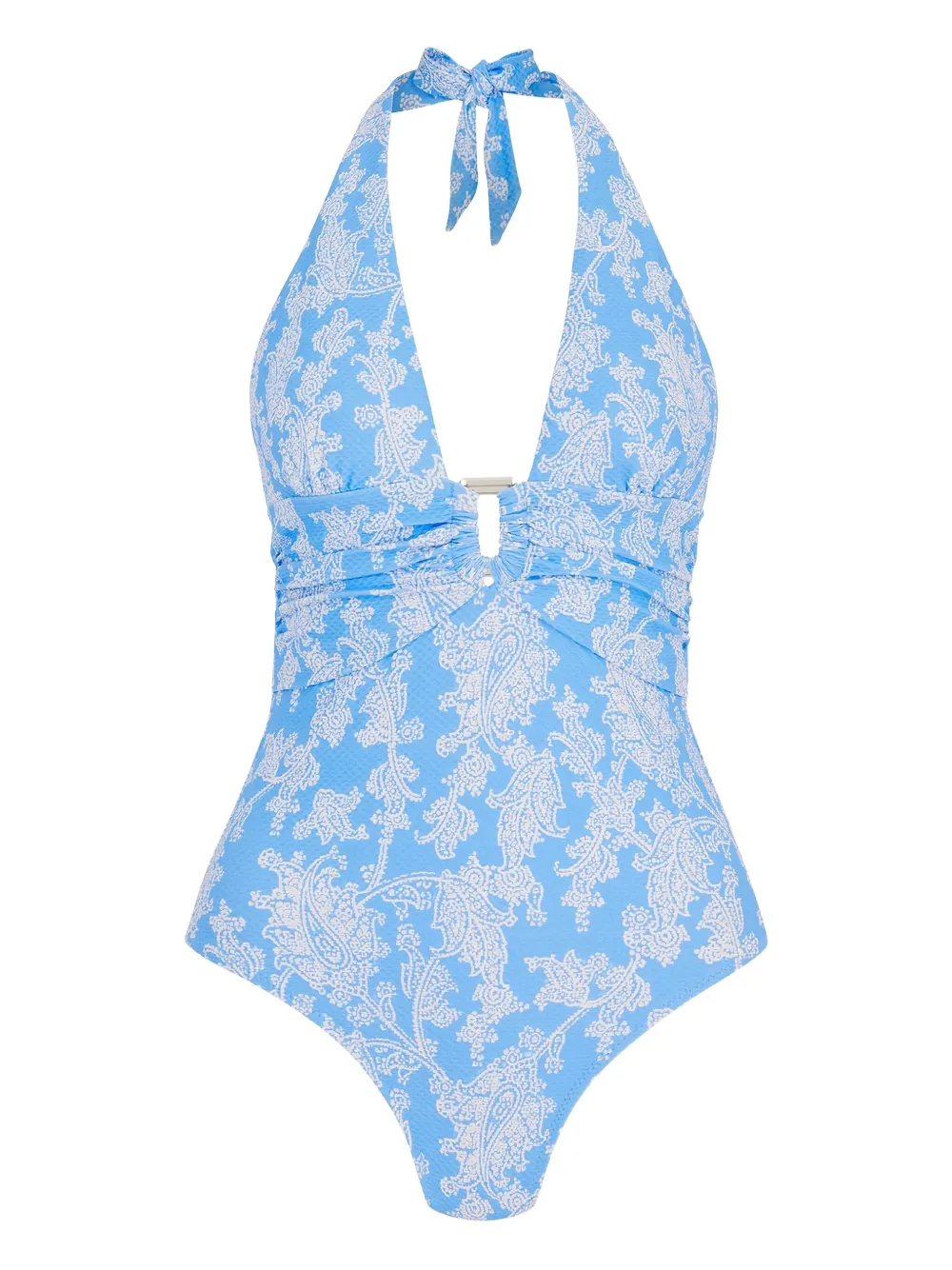 Heidi Klein Playa Paraiso Neckholder-Badeanzug - Blau