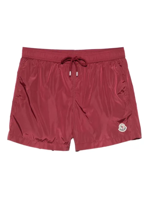 Moncler shorts de playa con parche del logo