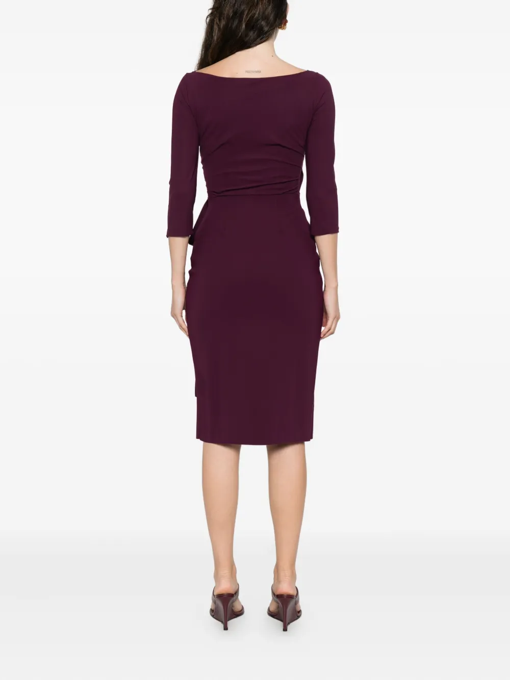 CHIARA BONI La Petite Robe Florien wikkeljurk met ruches Rood