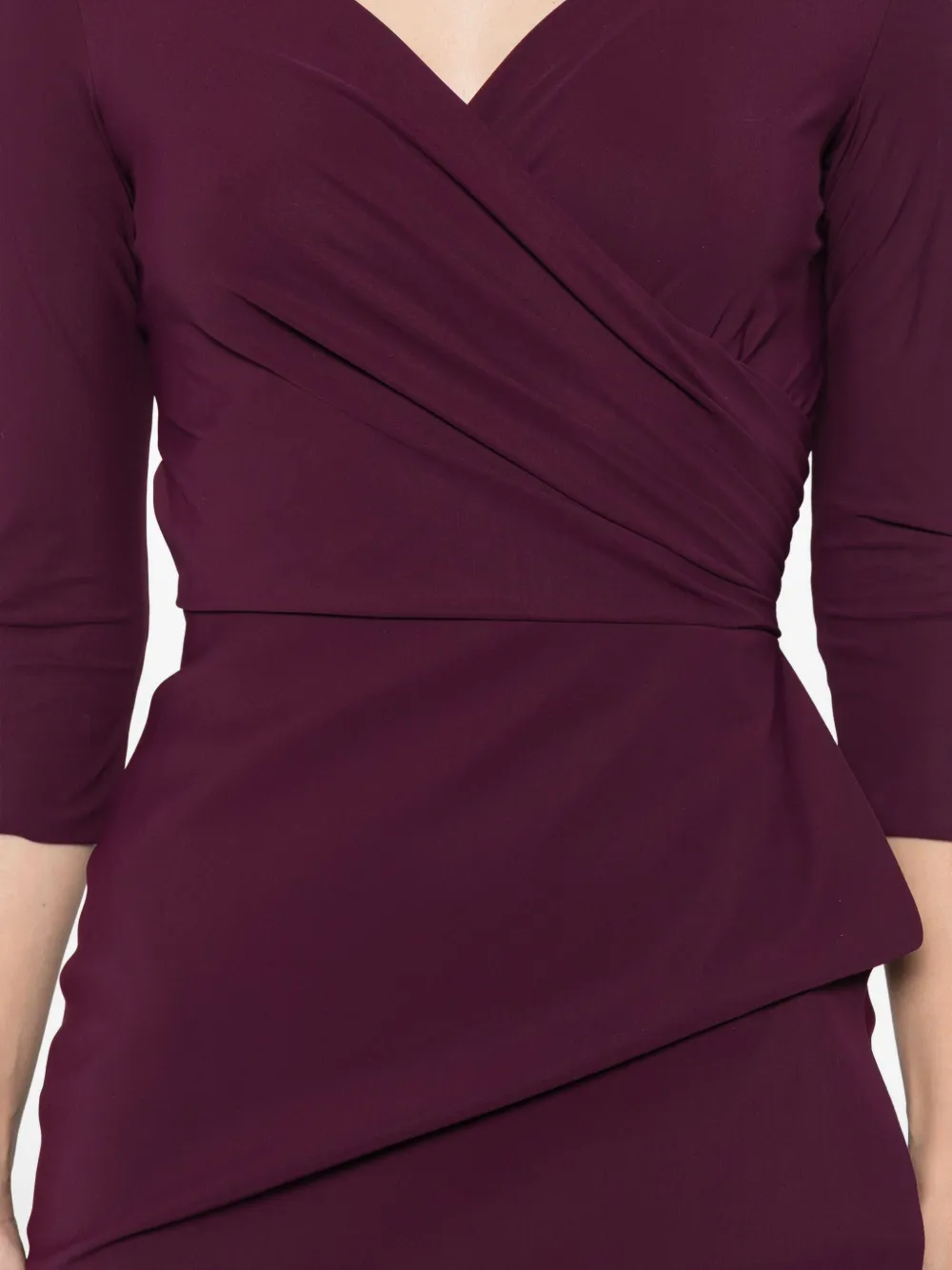 CHIARA BONI La Petite Robe Florien wikkeljurk met ruches Rood