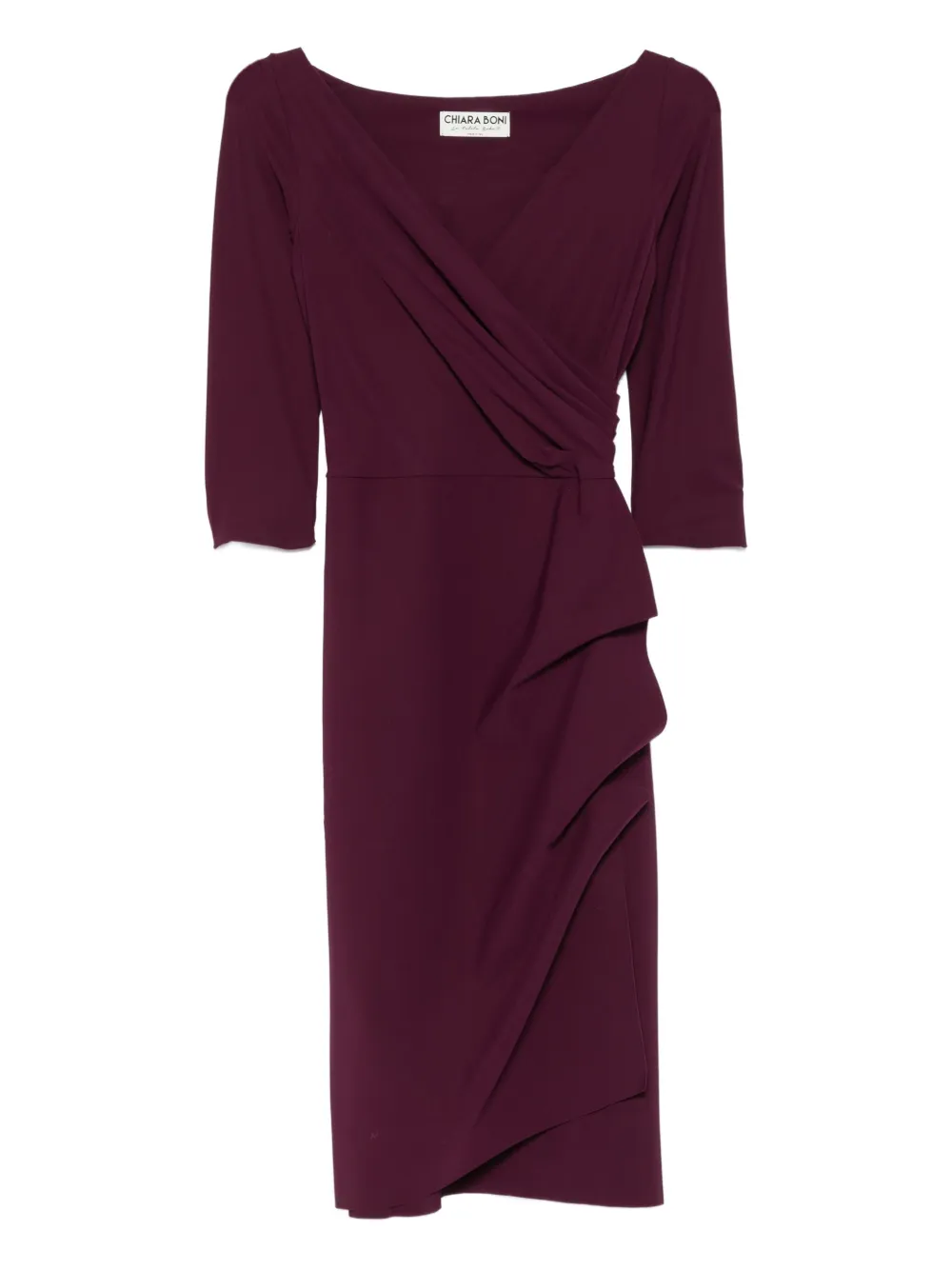 CHIARA BONI La Petite Robe Florien ruffled wrap dress - Rosso