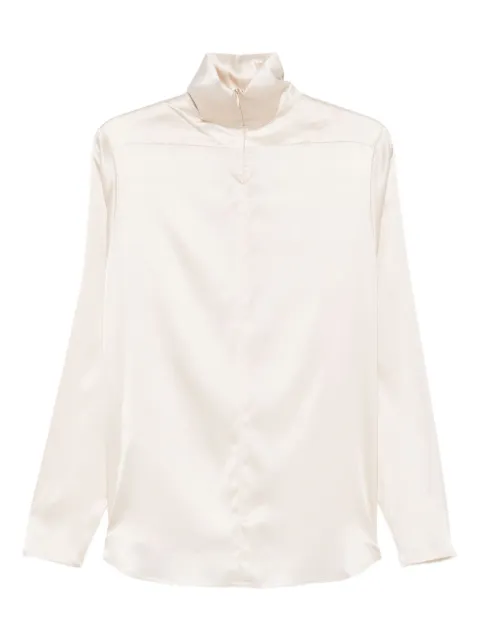 Covert blouse à col cheminée 