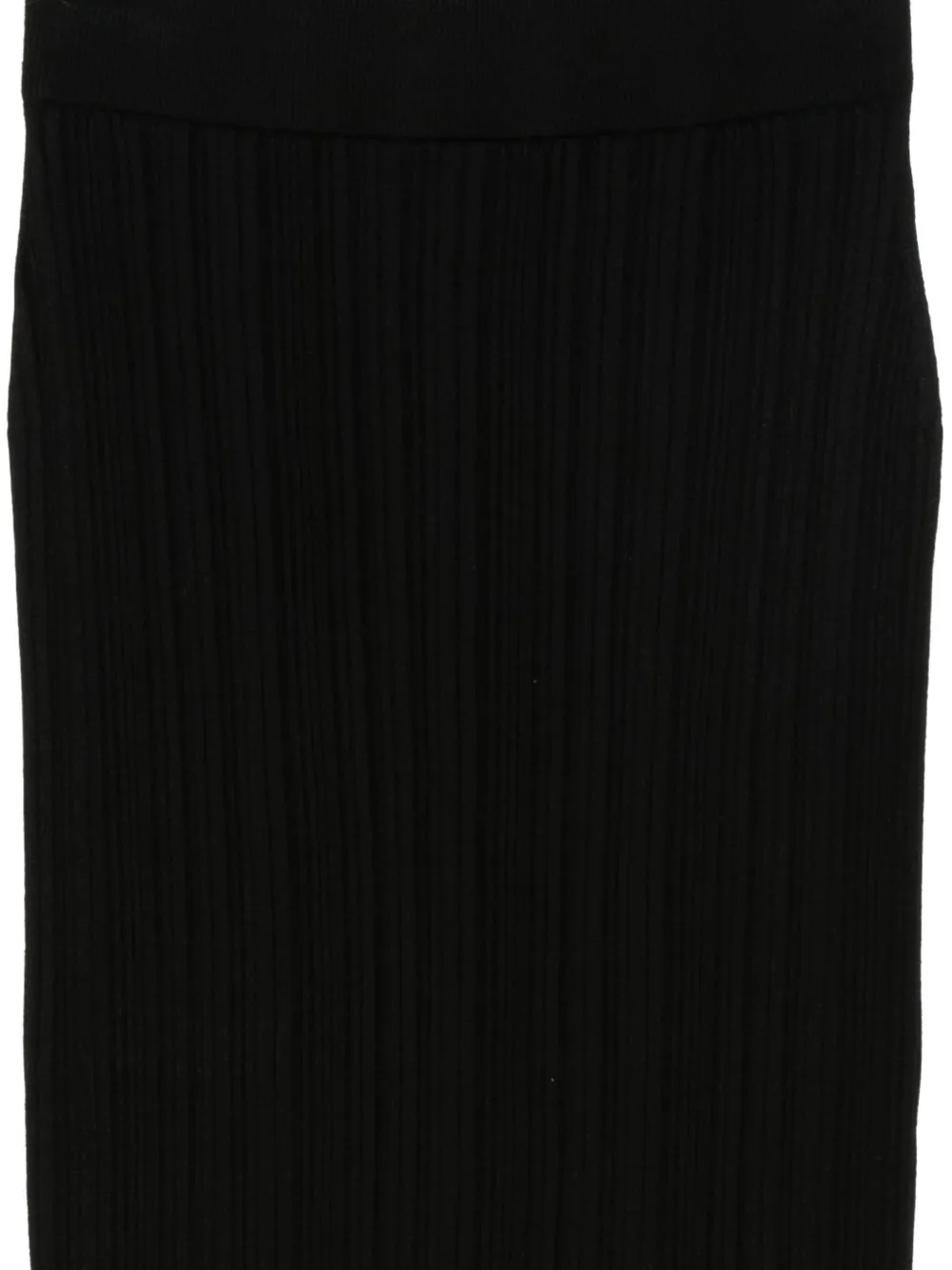 Chiara Boni La Petite Robe Ribbed Abax Fitted Skirt In Black