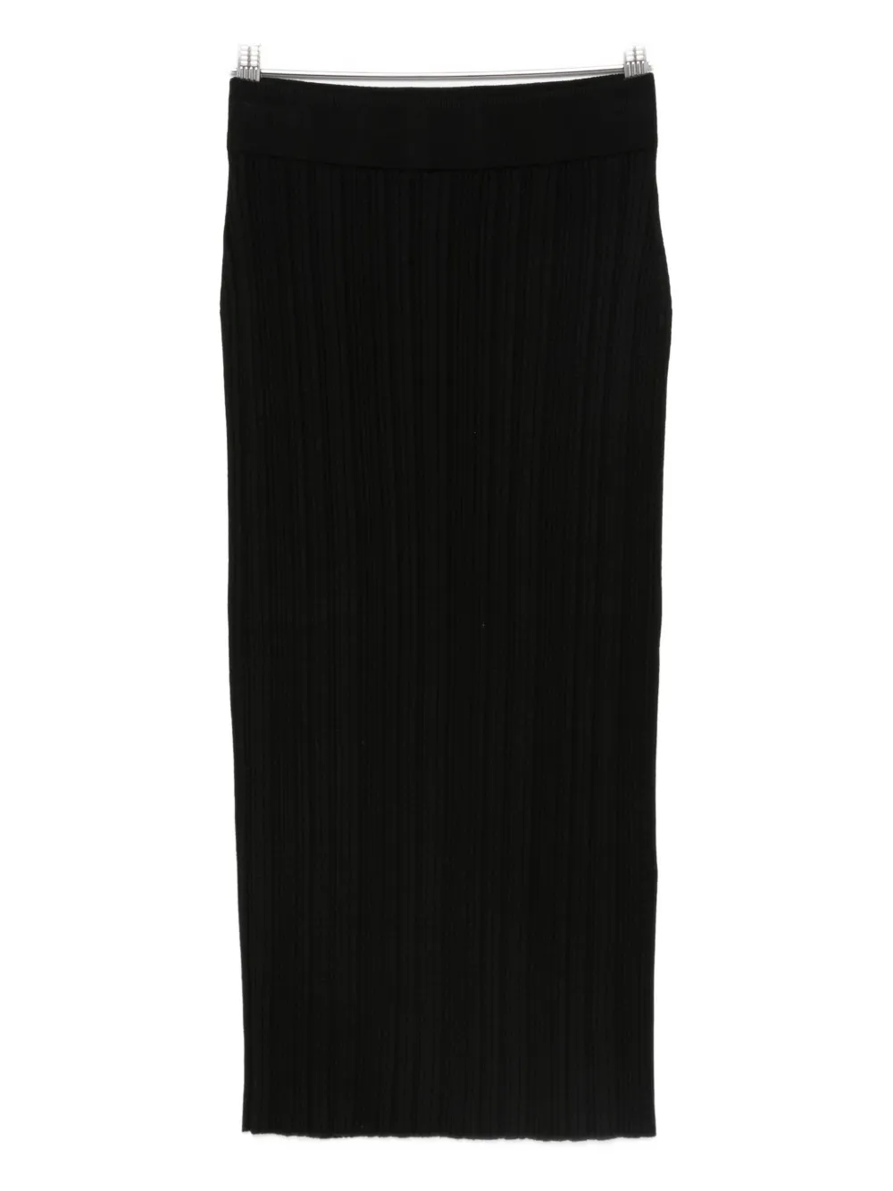 Chiara Boni La Petite Robe Ribbed Abax Fitted Skirt In Black
