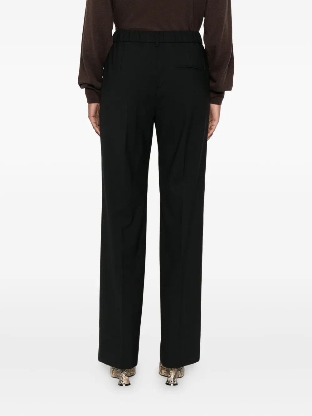 Covert Straight-leg Trousers In Black