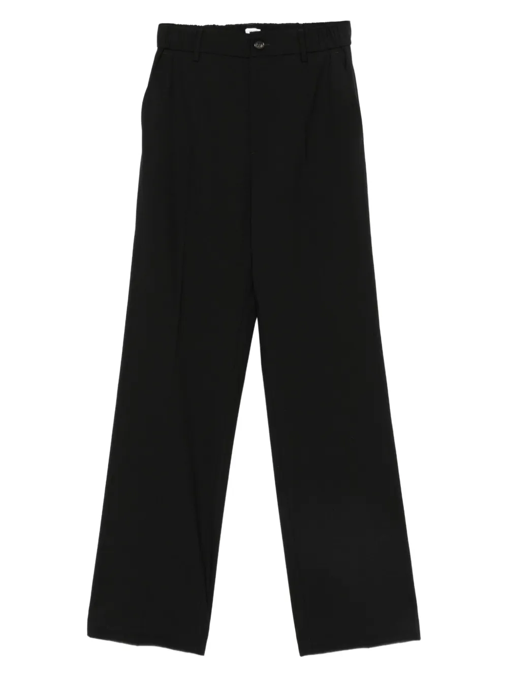 Covert straight-leg trousers | Black | Image 1