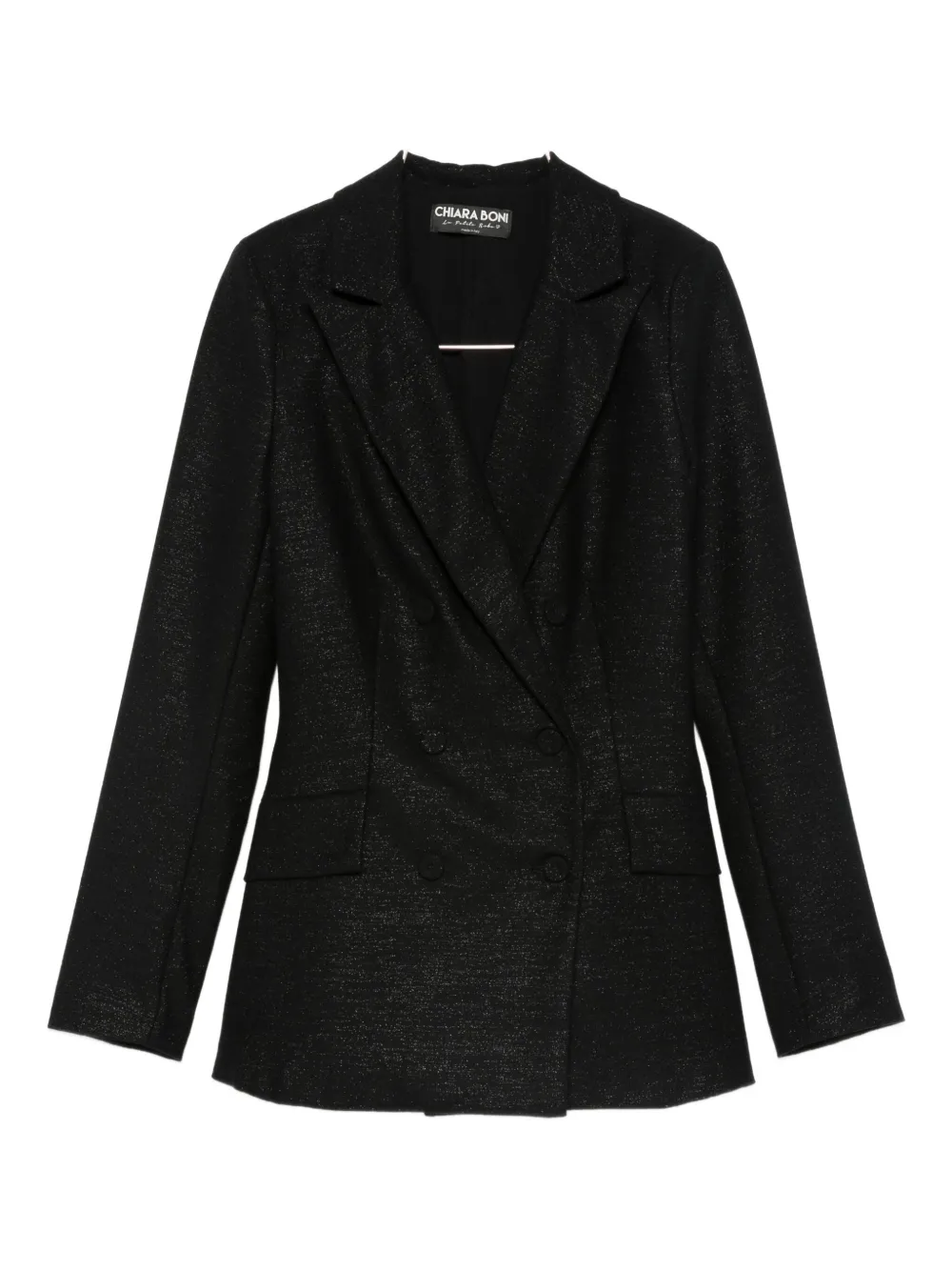 CHIARA BONI La Petite Robe double-breasted blazer | Black | Image 1