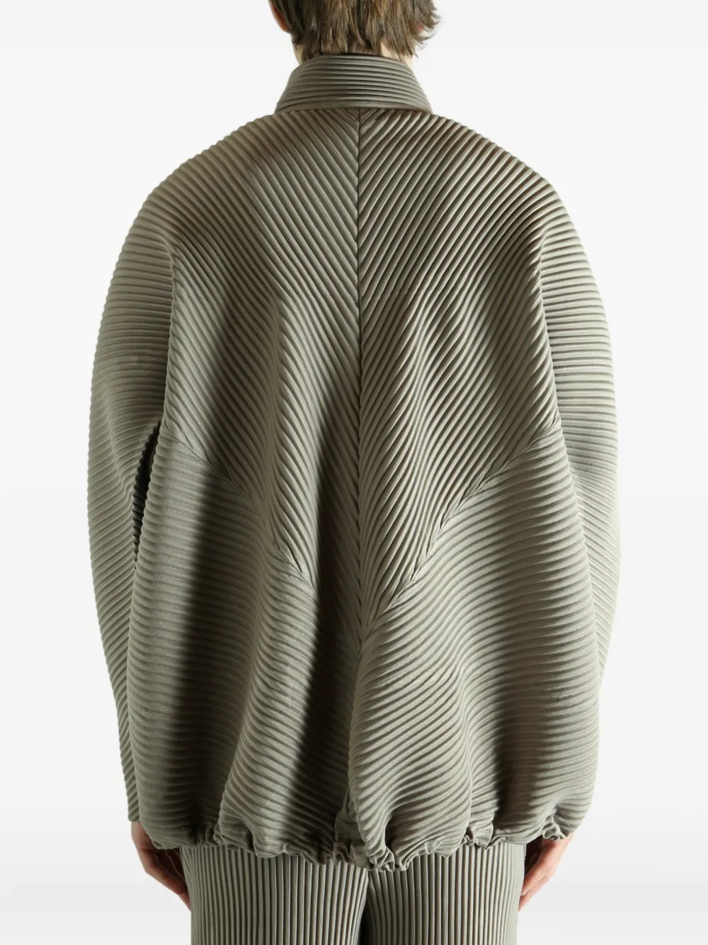 Homme Plissé Issey Miyake Geplooid shirtjack Grijs