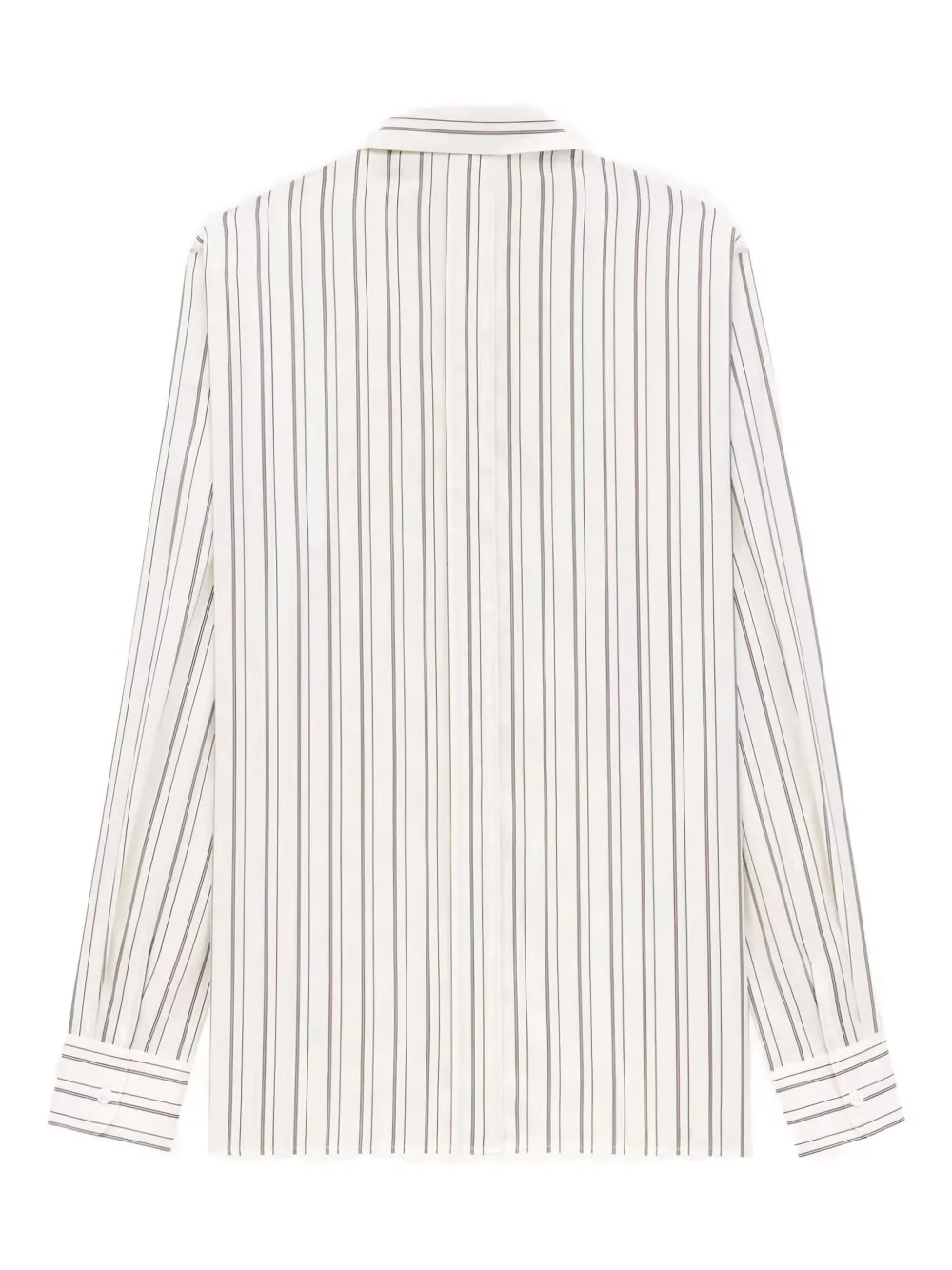 Saint Laurent Gestreept overhemd - Beige