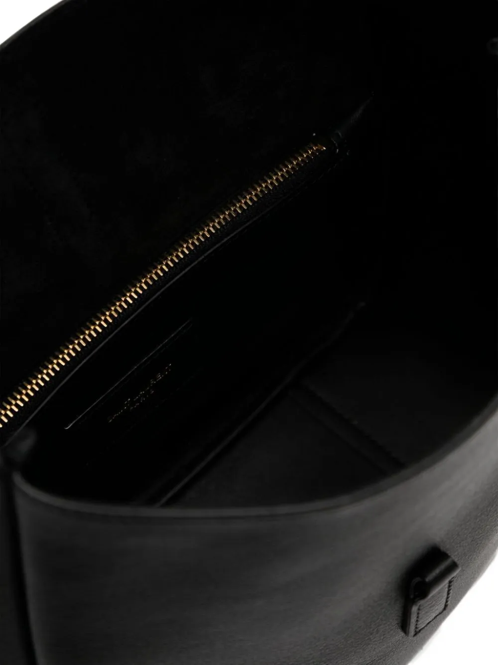 Saint Laurent Cassandre Leather Shoulder Bag In Black
