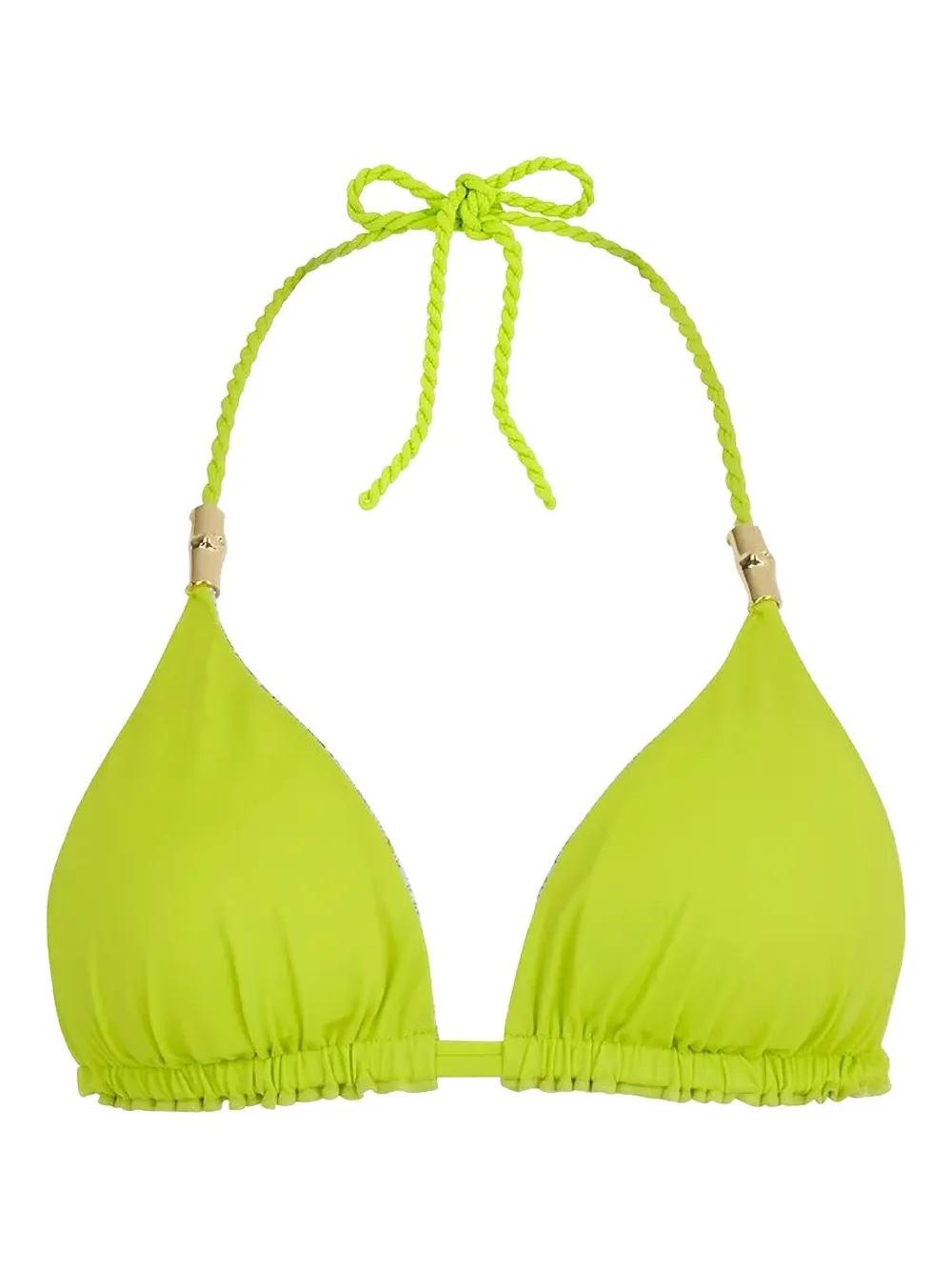 Heidi Klein Top bikini Hacienda a triangolo reversibile - Verde