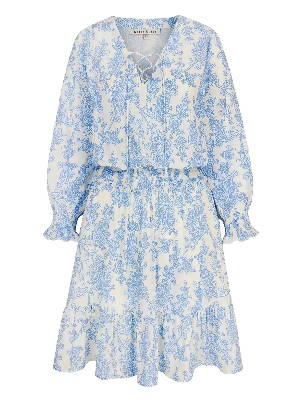 Heidi Klein Abito corto con ruches - Blu