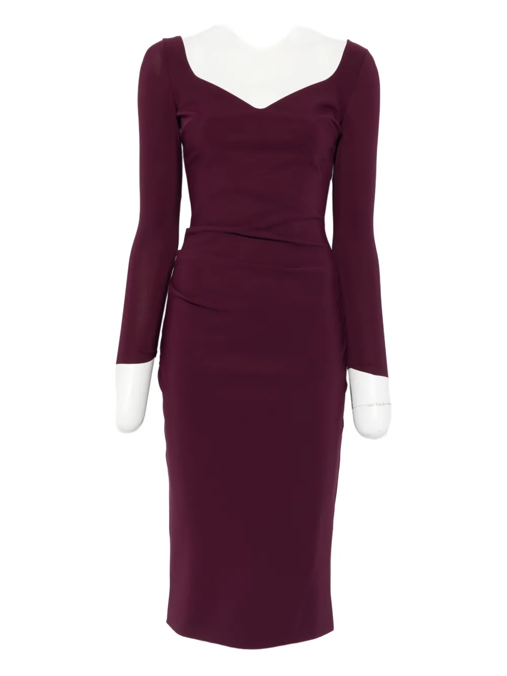 CHIARA BONI La Petite Robe Luheart long-sleeve dress | Red | Image 1