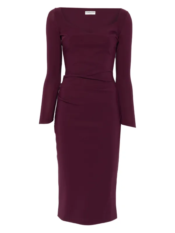 CHIARA BONI La Petite Robe Luheart long-sleeve Dress Red