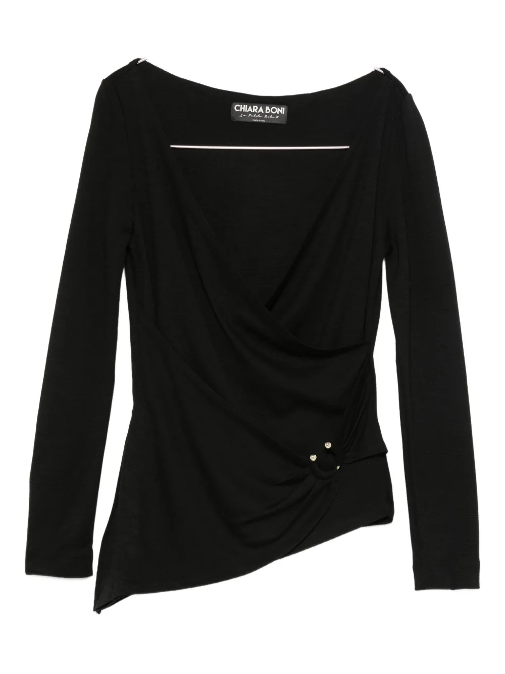 CHIARA BONI La Petite Robe asymmetric blouse | Black | Image 1