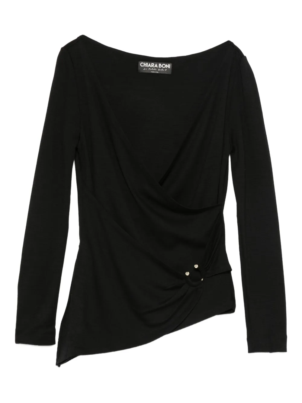 CHIARA BONI La Petite Robe asymmetric blouse - Nero