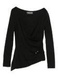 CHIARA BONI La Petite Robe asymmetric blouse - Black