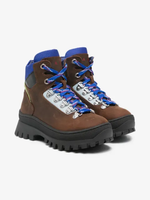 Marni Kids lace-up lug-sole boots