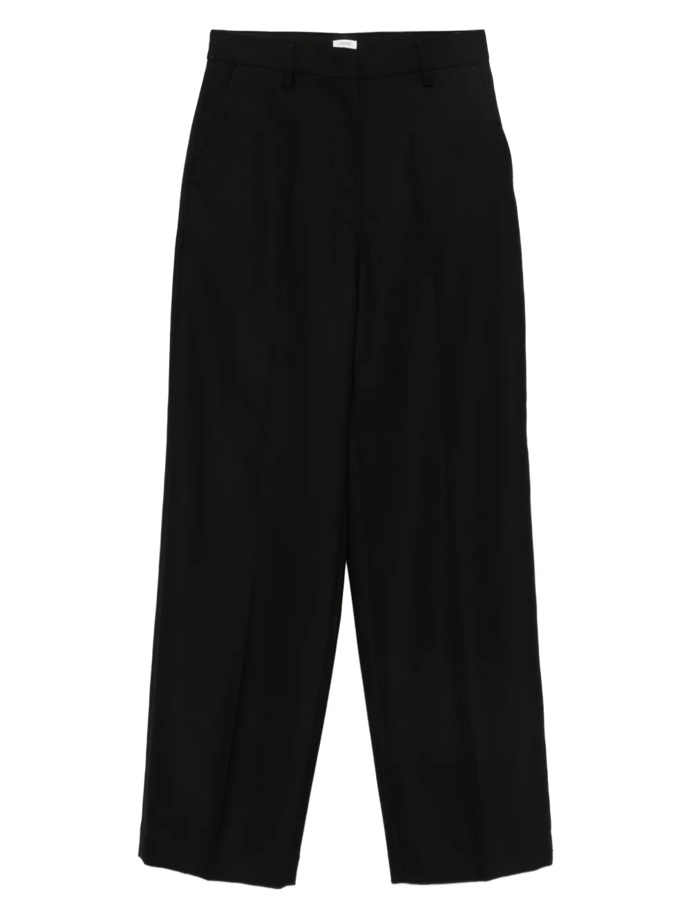 Covert pressed-crease trousers | Black | Image 1