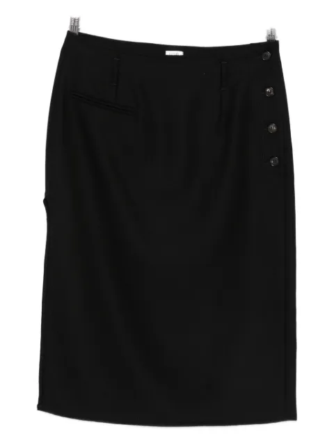 Covert belt-loops pencil skirt