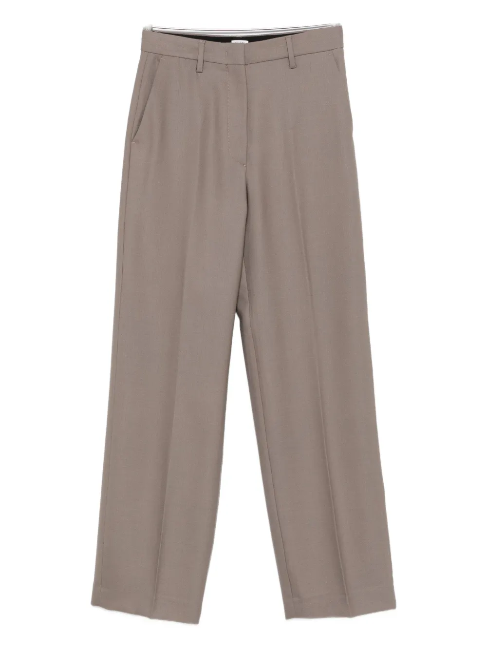 Covert pressed-crease trousers - Toni neutri