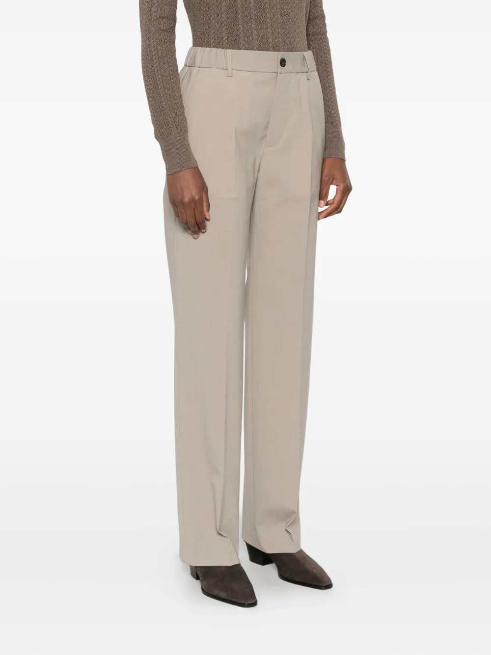 Covert Plooibroek Beige