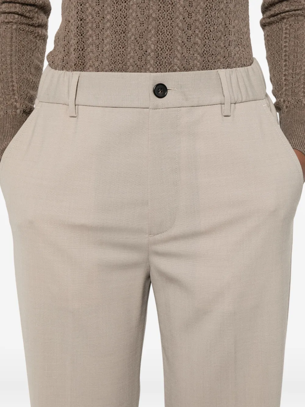 Covert Plooibroek Beige