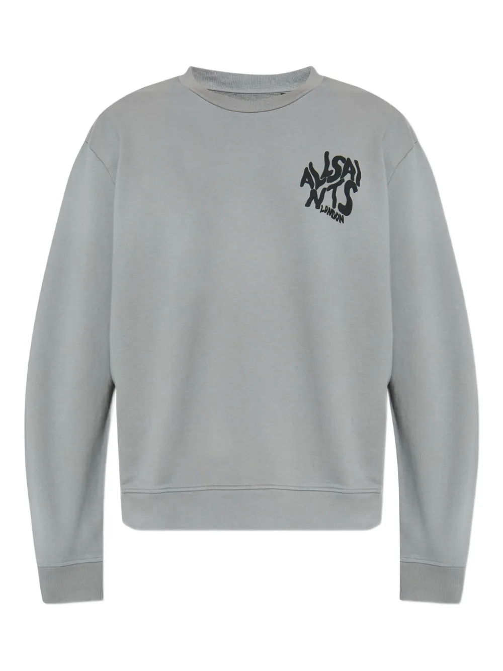 Allsaints Orlando Crew-neck Sweatshirt In Gray
