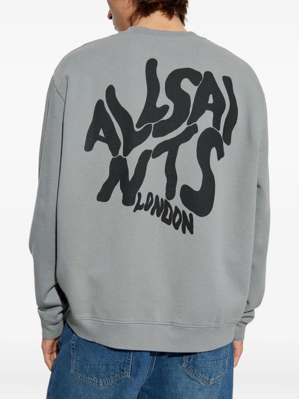 AllSaints Orlando sweater met ronde hals Grijs