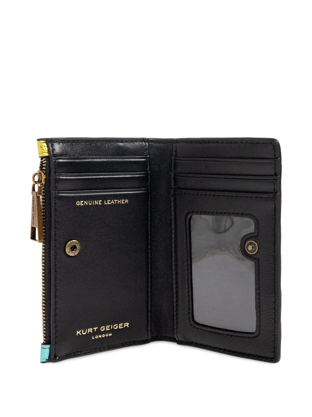 Kurt Geiger London Kensington gestreepte portemonnee Blauw