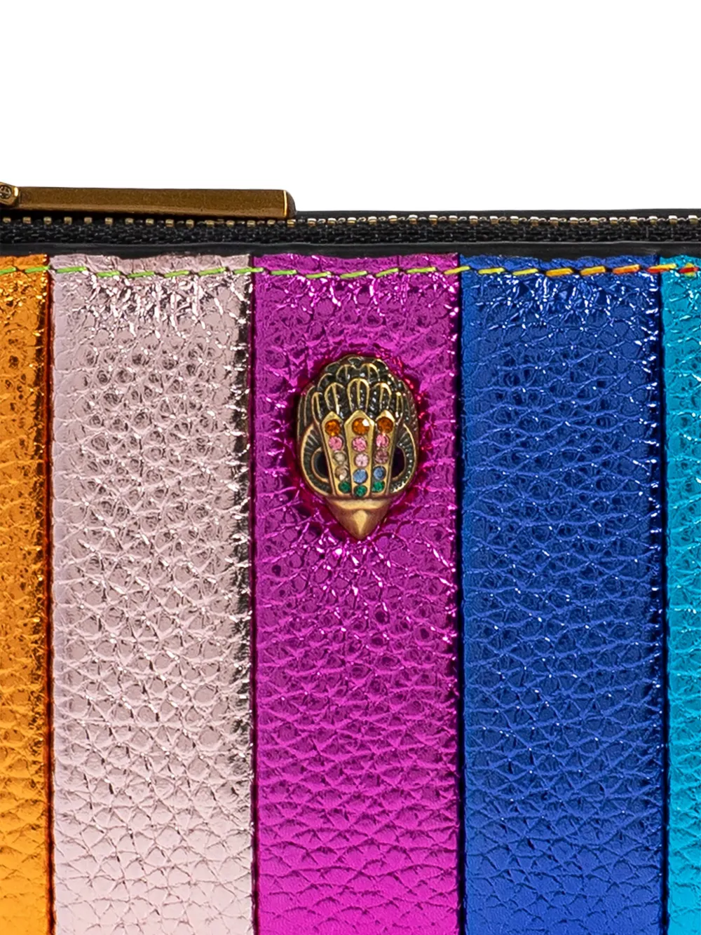 Kurt Geiger London Kensington gestreepte portemonnee Blauw