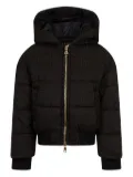 Balmain Kids hooded pattern jacket - Black