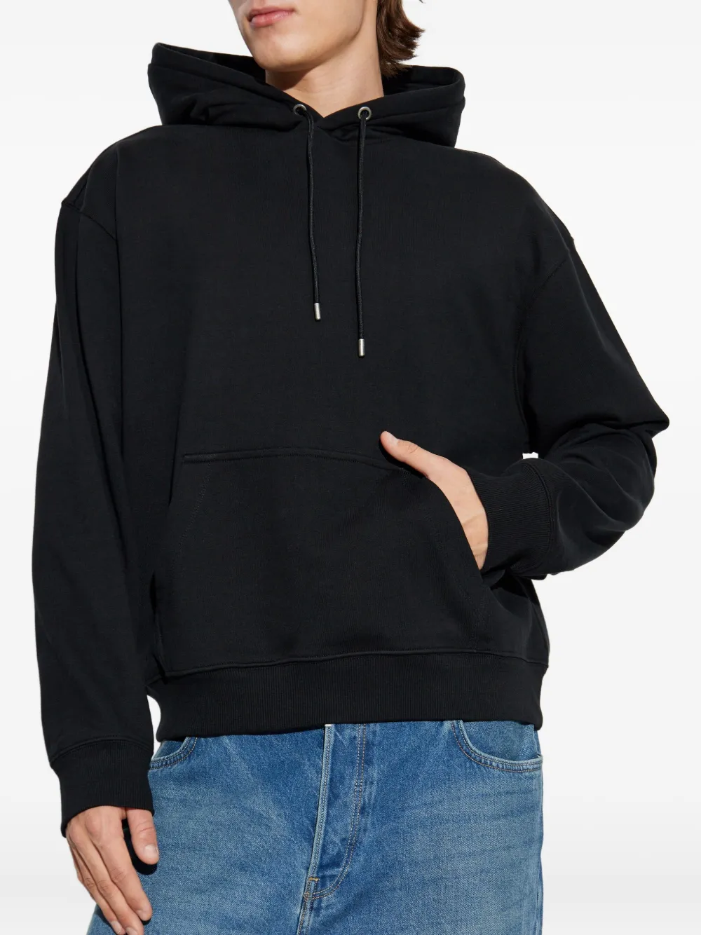 AllSaints Milo katoenen hoodie Zwart