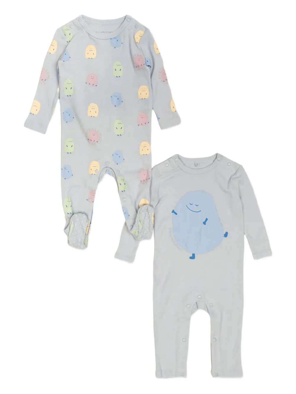 Stella McCartney Kids monster-print pajamas (set of two) - グレー Stella McCartney Kids monster-print pajamas (set of two) - グレー