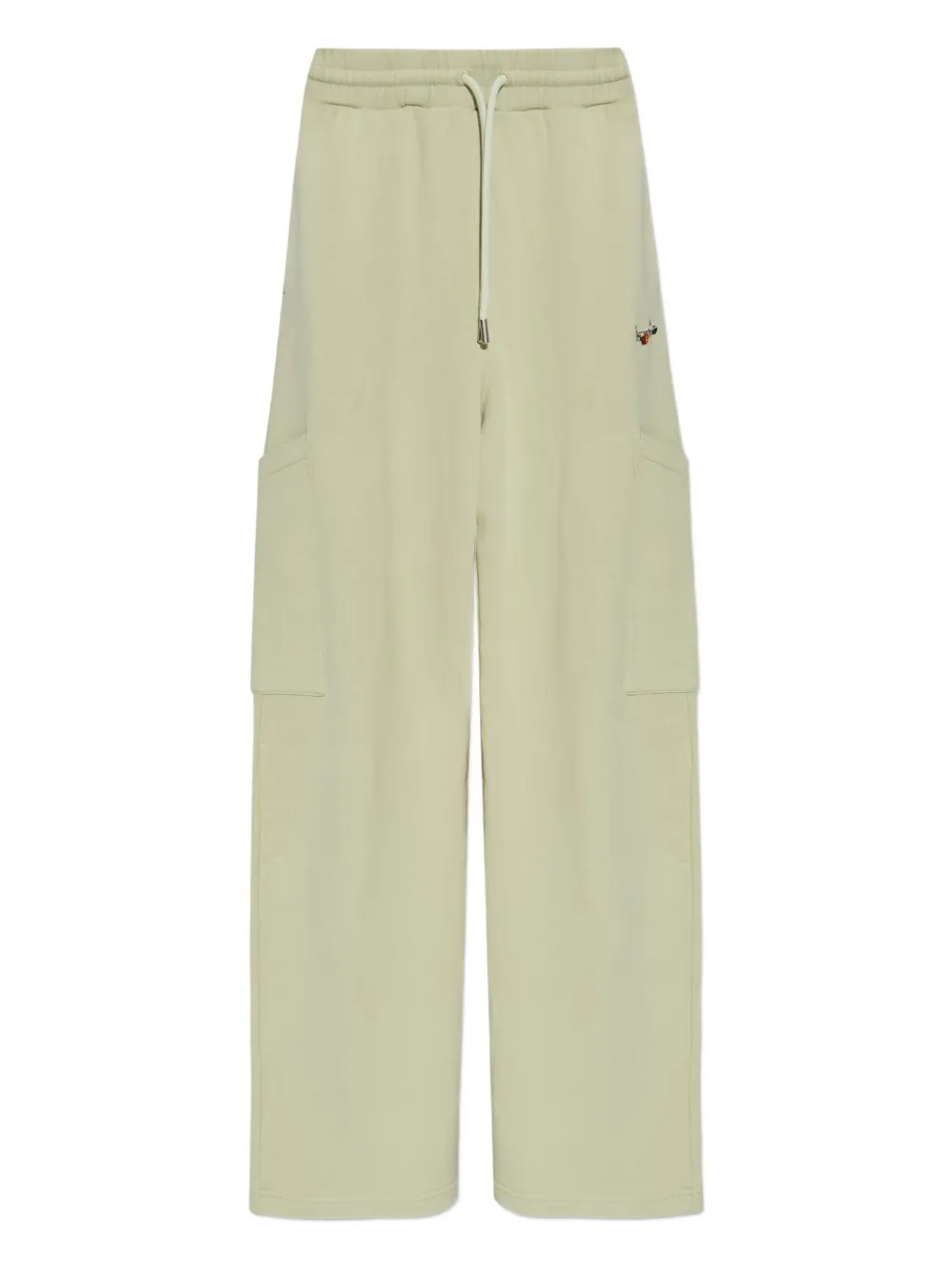 Off-White logo-embroidered cargo pants - グリーン Off-White logo-embroidered cargo pants - グリーン