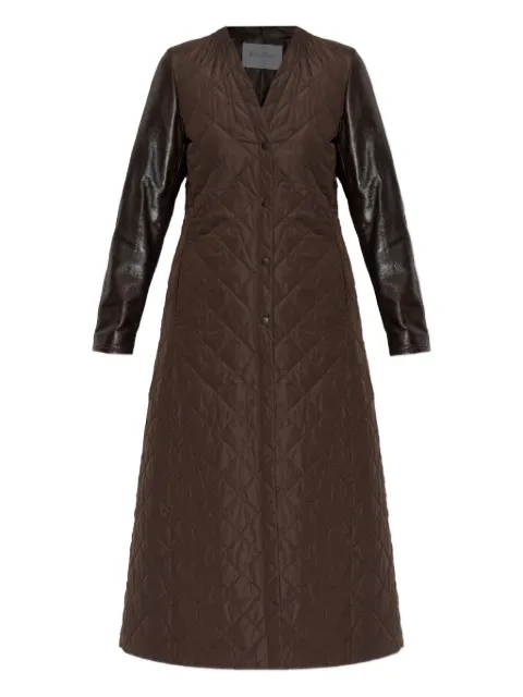 Max Mara Berta quilted-panel coat