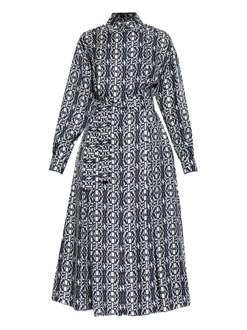 Max Mara Esploso patterned dress - ブルー Max Mara Esploso patterned dress - ブルー